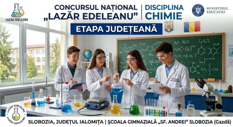 Concurs național „Lazăr Edeleanu” – Disciplina CHIMIE – Etapa județeană – 01.03.2026